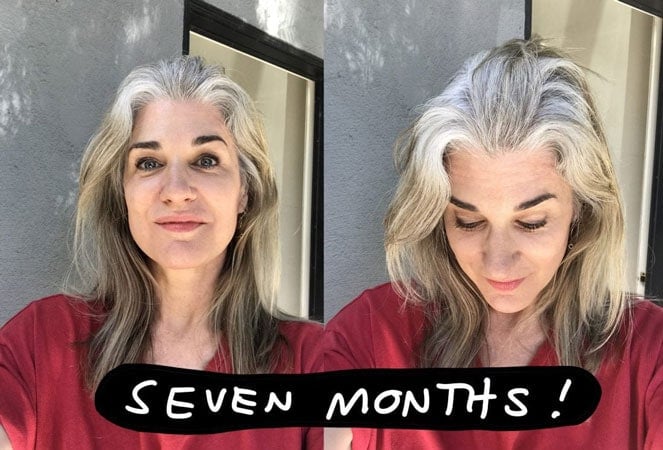 This Popular Gray Hair Transition Story Will Inspire You