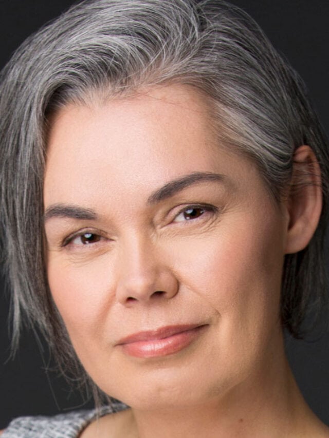 image of gray haired woman
