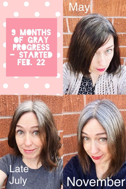 My 9 Month Gray Hair Transition Update! | Katie Goes Platinum