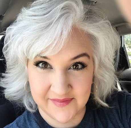 Eva S Striking Transition From Dark Brunette To White Hair