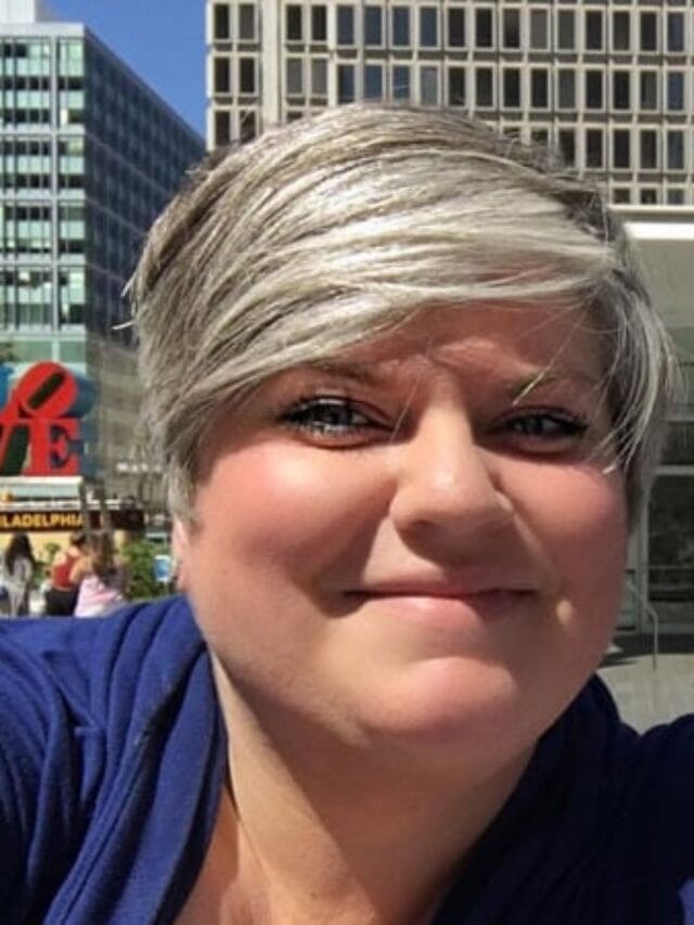 image of woman with gray hair