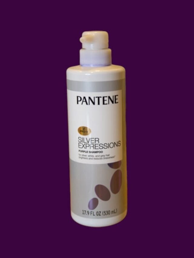 image of pantene pro-v silver expressions purple shampoo bottles