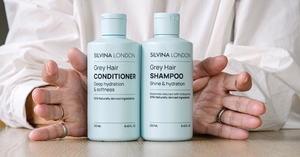 image of silvina london products with woman's hands behind them