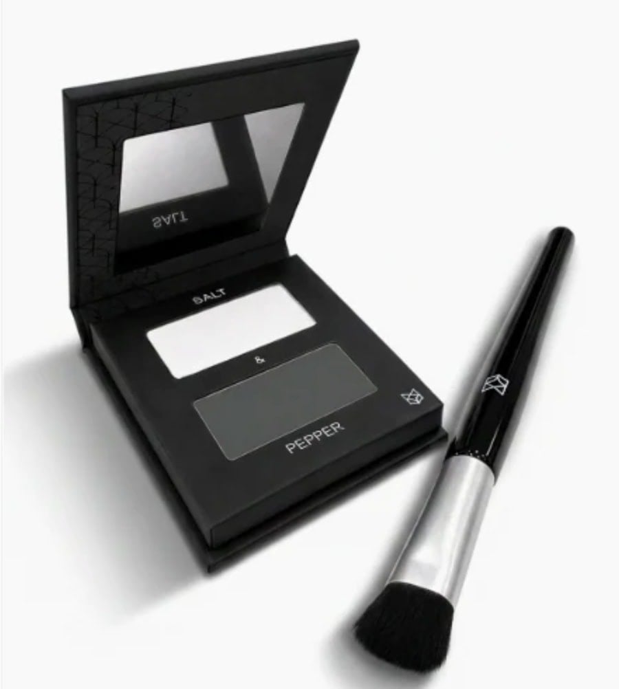 image of salt & pepper shade with brush